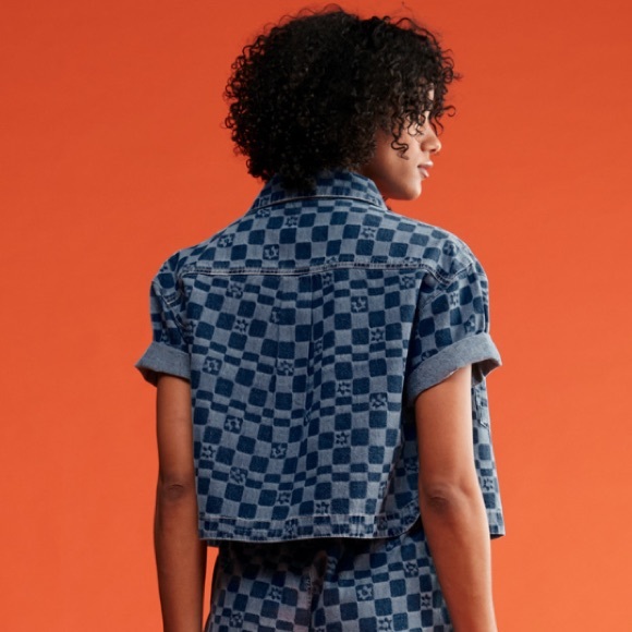 NWT Roxy Blue Wave Club Denim Shirt - Picture 2 of 16